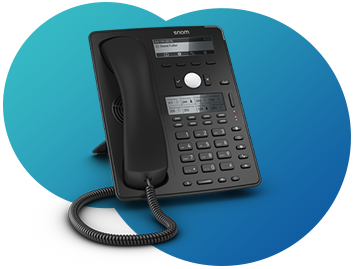 SNOM D745 Desk Phone – High resolution display & Self Labelling Keys